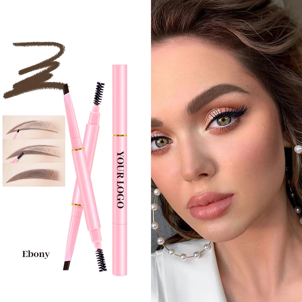 Cosmetics Makeup Private Label Multifunction Cruelty Free Eyebrow Pencil Waterproof Eye Brow Pen Long Lasting Eyebrow Pencil