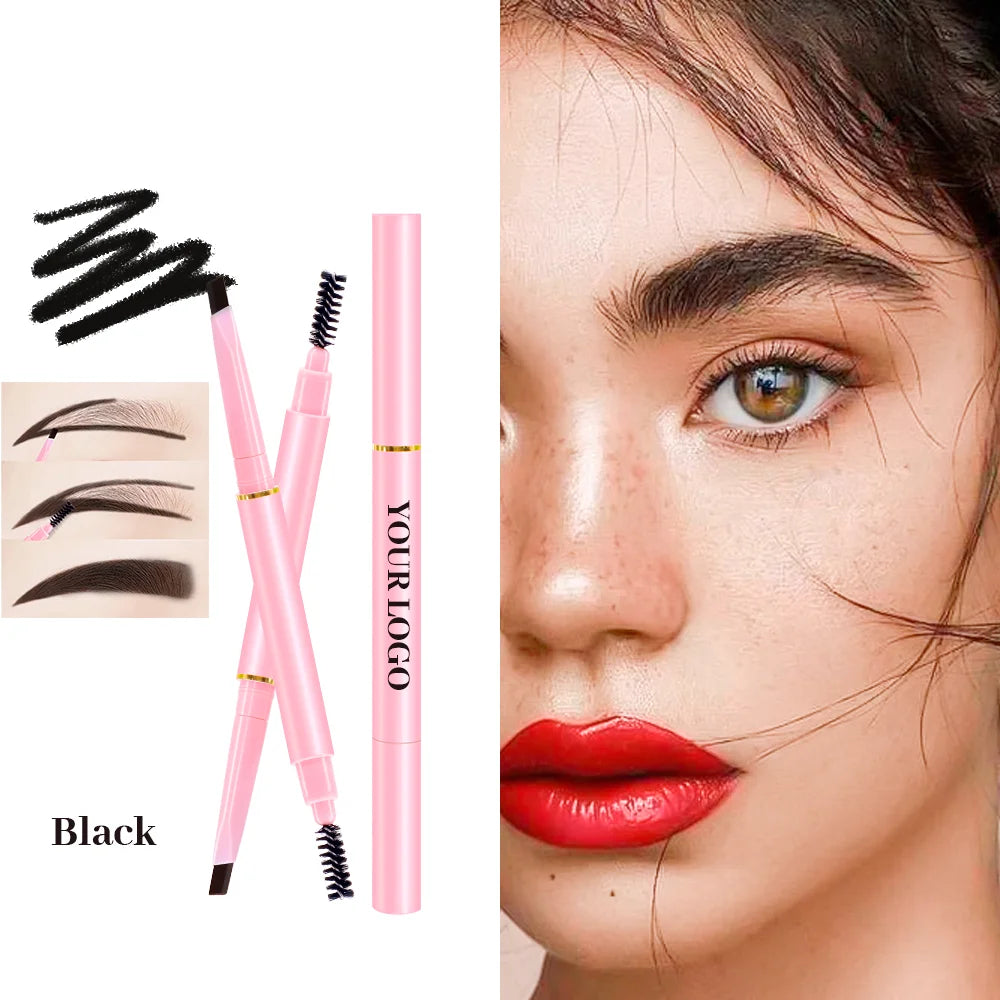 Cosmetics Makeup Private Label Multifunction Cruelty Free Eyebrow Pencil Waterproof Eye Brow Pen Long Lasting Eyebrow Pencil
