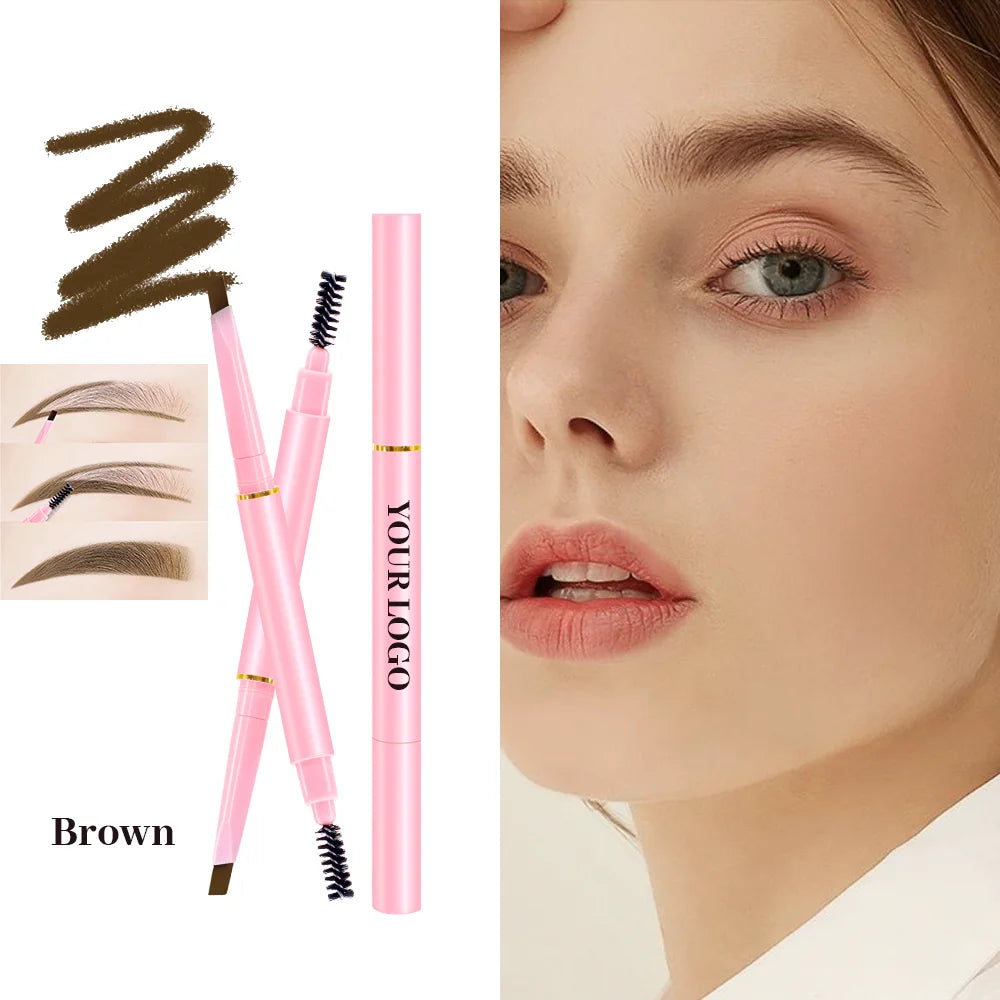Cosmetics Makeup Private Label Multifunction Cruelty Free Eyebrow Pencil Waterproof Eye Brow Pen Long Lasting Eyebrow Pencil