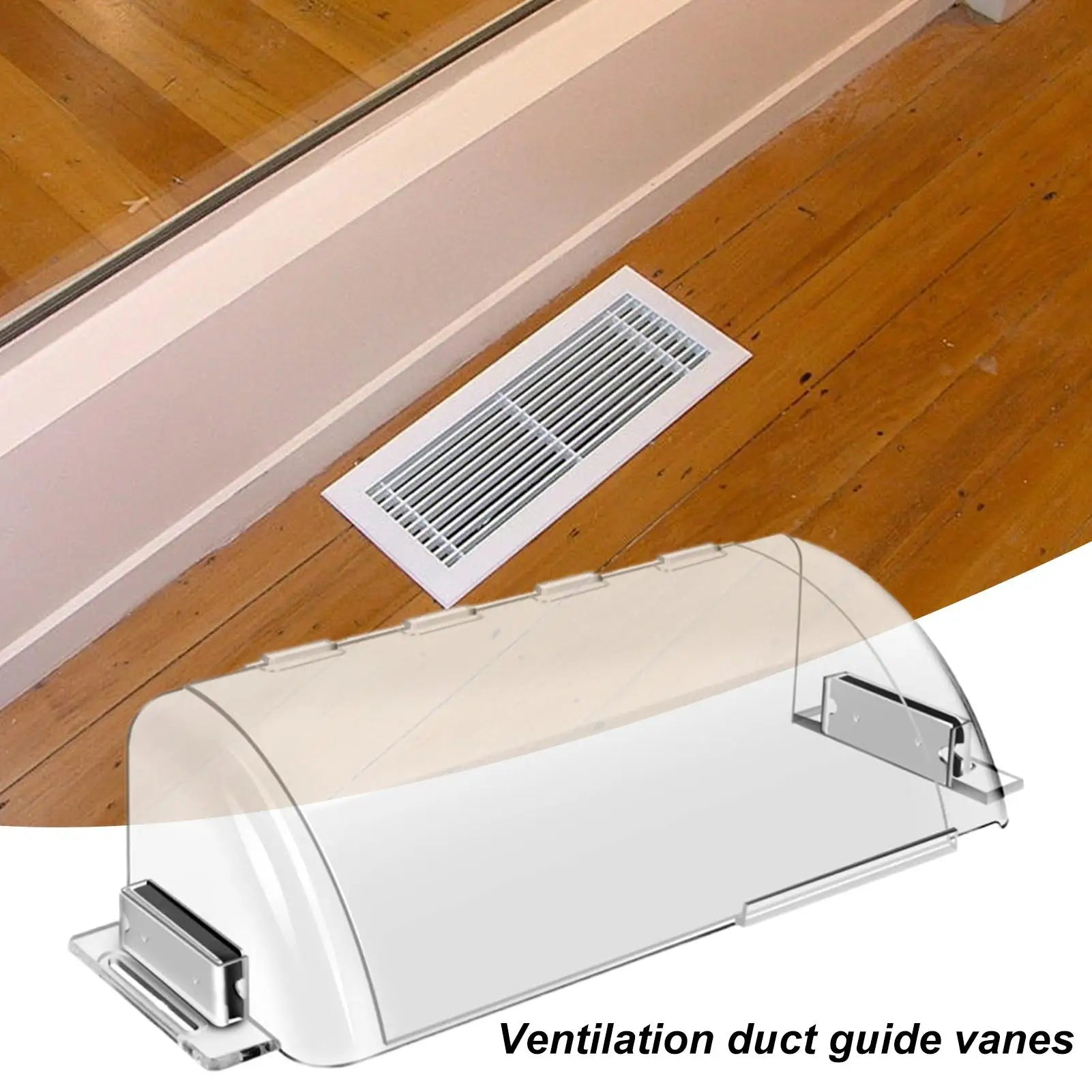 Air Vent Deflector Magnetic Heat Register Deflector Outlet Shield Air Vent Diverter Floor Vent Deflector Double-layer for Home