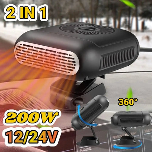 12v-24v Car Heater Fan For Car Front Windshield Defogging Demister Car Anti-Fog Heater Defroster Interior Accessories